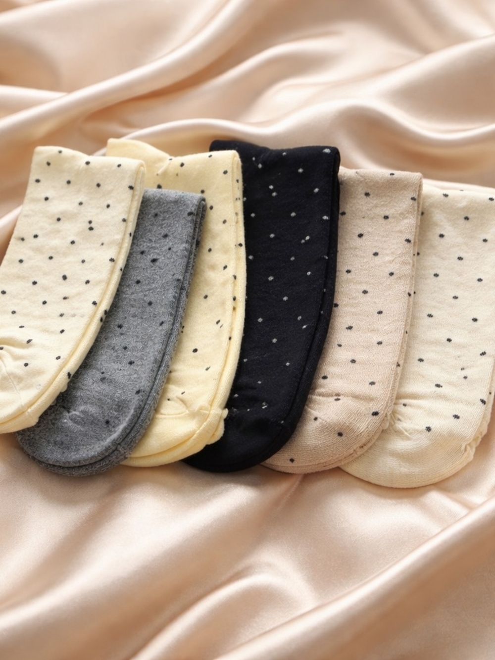 Polka Dot Mid-Calf Socks - 6-Pack